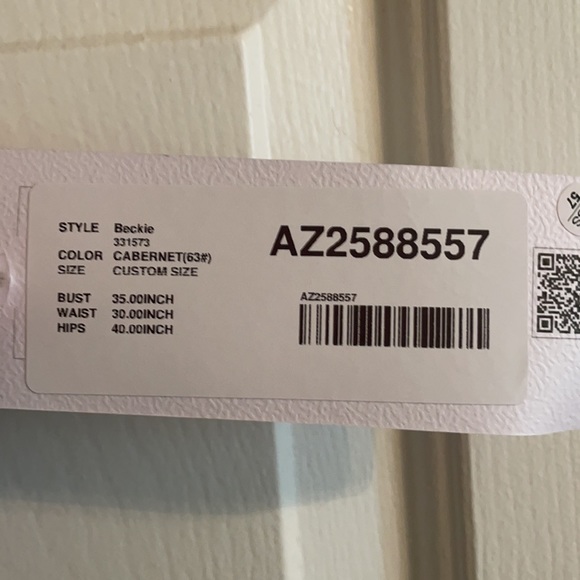 Azazie dress. Never been worn! - Picture 7 of 7